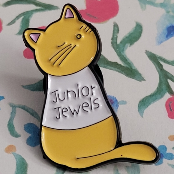 Swiftie Fan Cat With Junior Jewels Taylor Swift Video Tee Enamel Pin - Picture 3 of 10